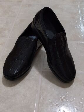 SAS Shoes, Black, Tripad Comfort Foot Bed Slip-on, Size 10W